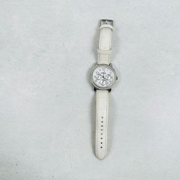 Fossil Watch Womens 38mm Multifunction Rhinestone Bling Bezel New Battery main image 9